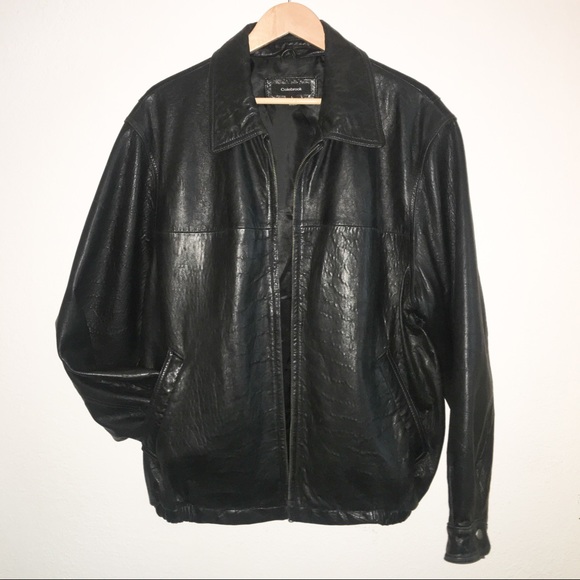 colebrook essentials leather coat